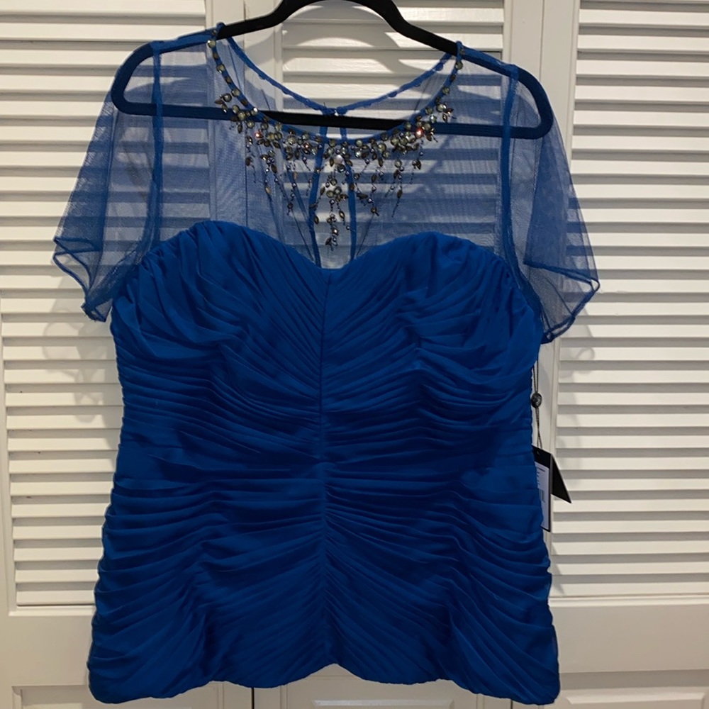 ADRIANNA PAPELL Necklace Blouse size 16